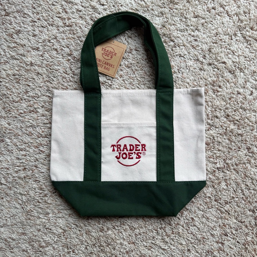 Trader Joe’s Mini Canvas Tote - GREEN